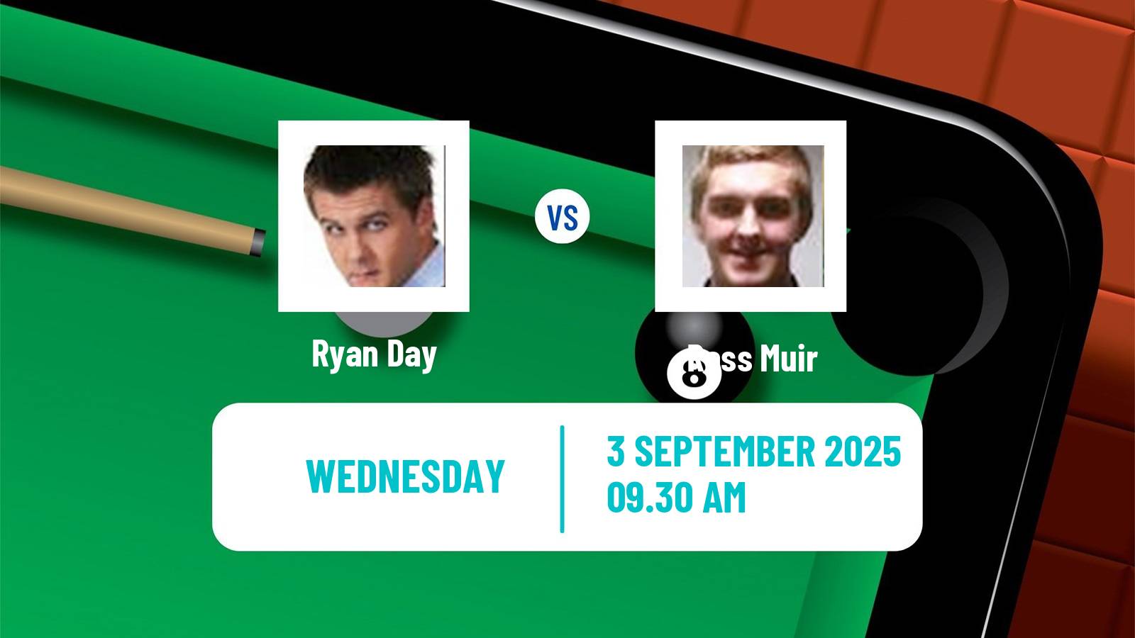 Snooker Grand Prix Ryan Day - Ross Muir