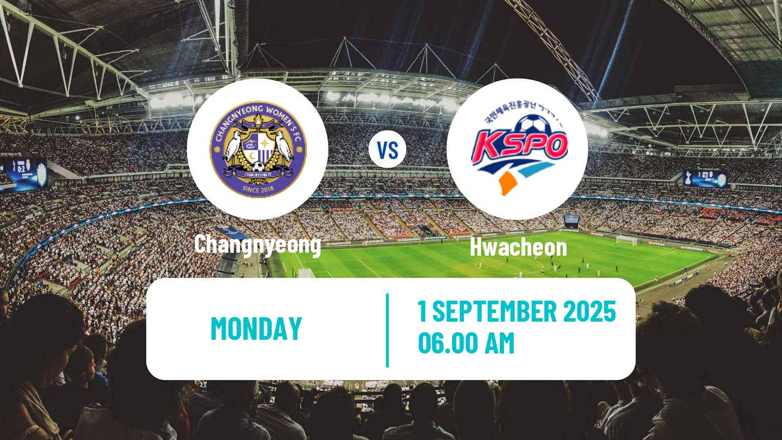 Football South Korean WK League Changnyeong - Hwacheon