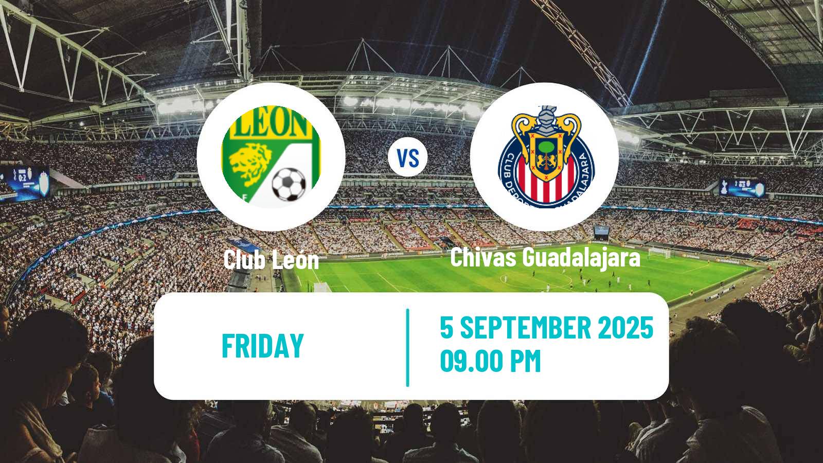 Football Mexican Liga MX Women Club León - Chivas Guadalajara