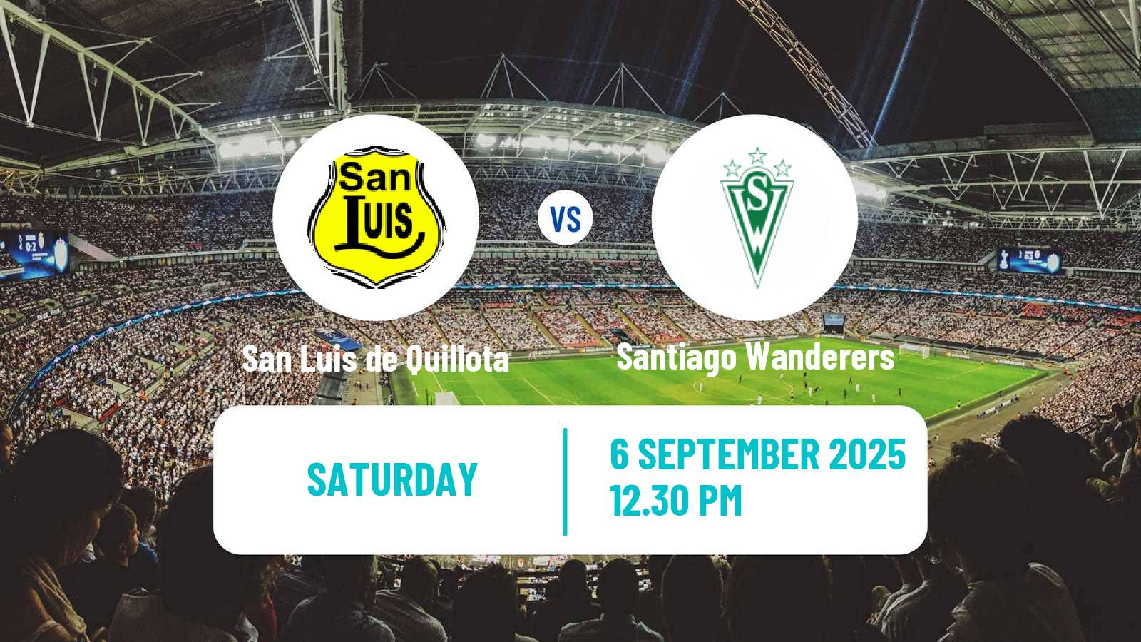 Football Chilean Primera B San Luis de Quillota - Santiago Wanderers