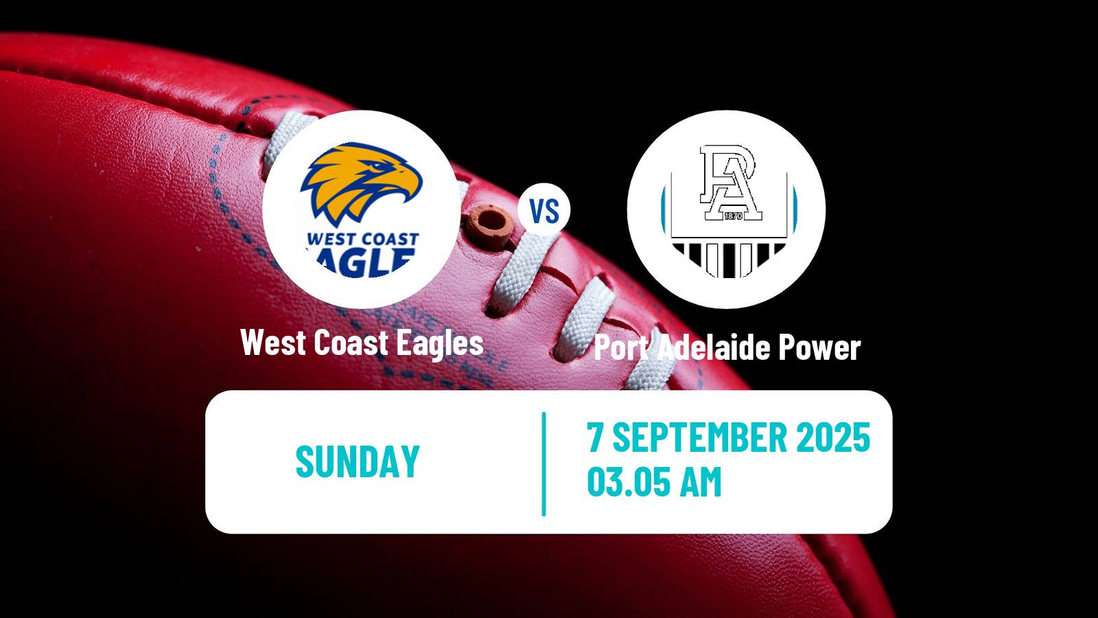 Aussie rules AFL Women West Coast Eagles - Port Adelaide Power