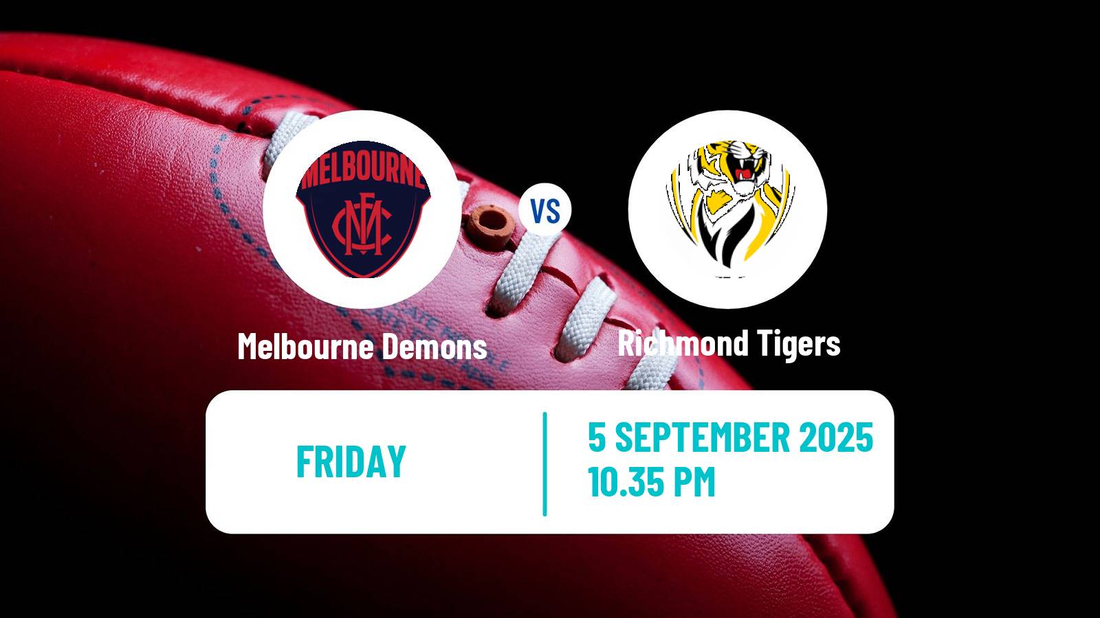 Aussie rules AFL Women Melbourne Demons - Richmond Tigers