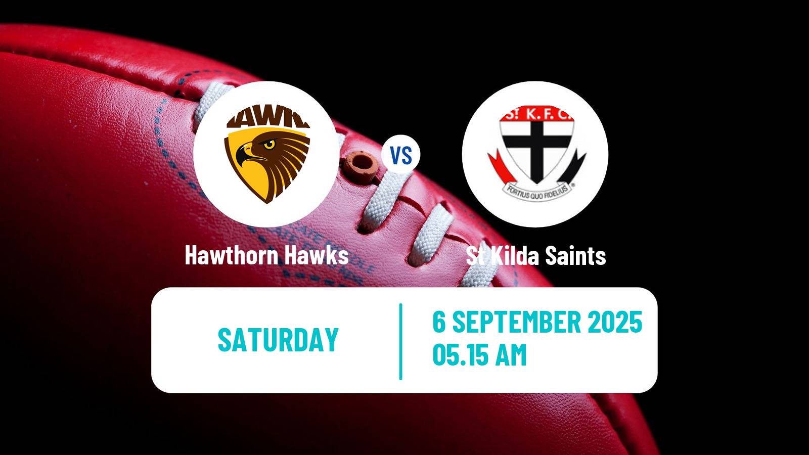 Aussie rules AFL Women Hawthorn Hawks - St Kilda Saints