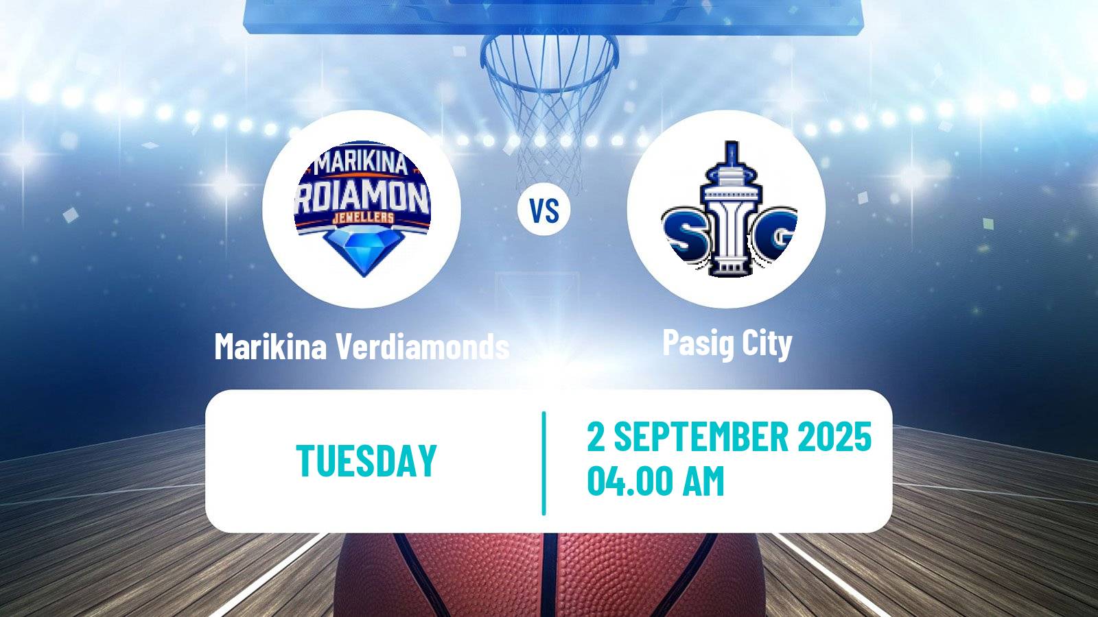 Basketball Philippines MBPL  Marikina Verdiamonds - Pasig City