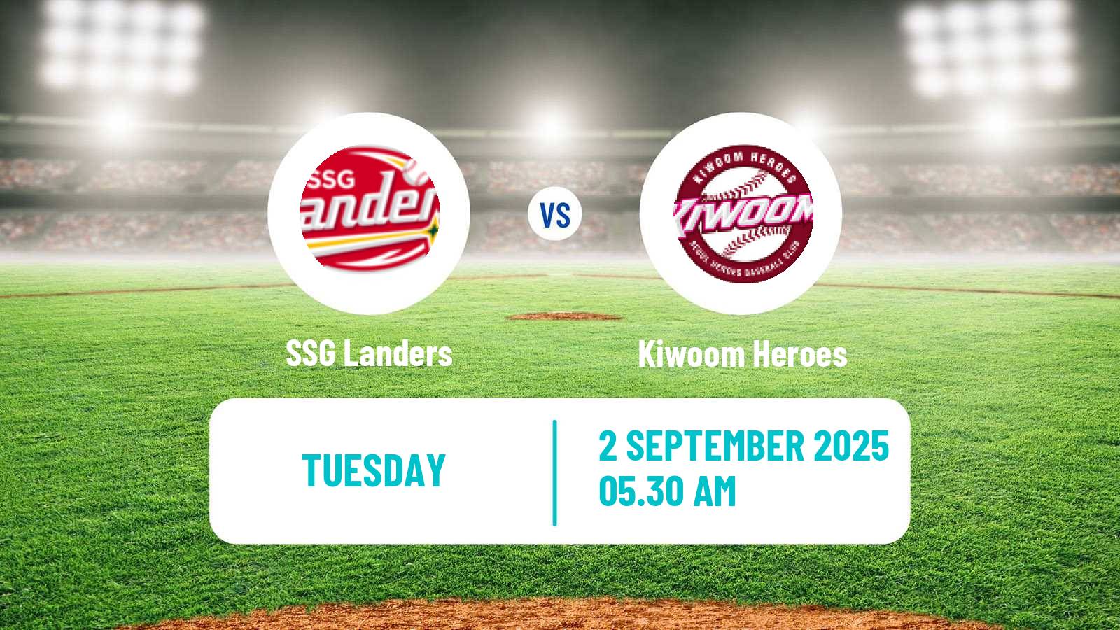 Baseball KBO SSG Landers - Kiwoom Heroes