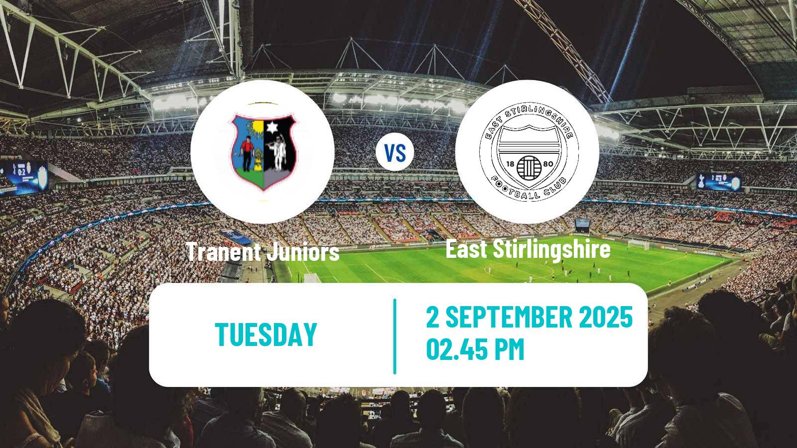 Football Scottish Lowland League Tranent Juniors - East Stirlingshire