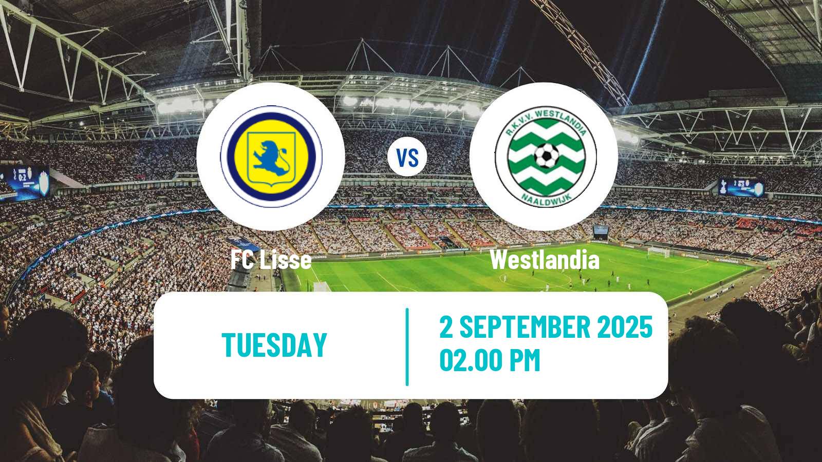 Football Dutch KNVB Beker Lisse - Westlandia