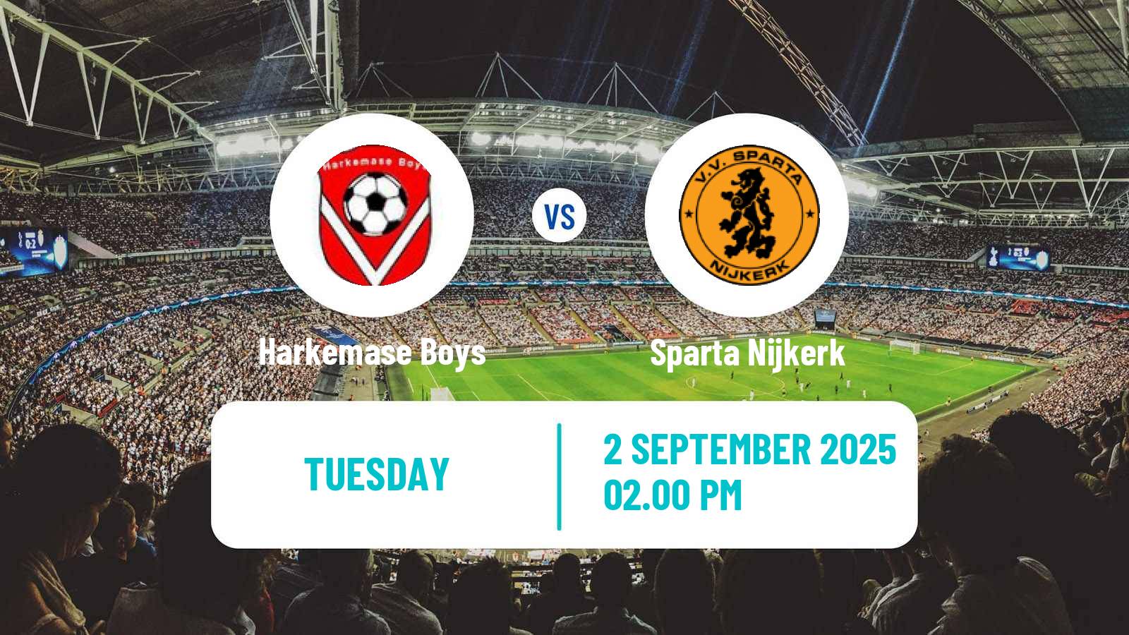 Football Dutch KNVB Beker Harkemase Boys - Sparta Nijkerk