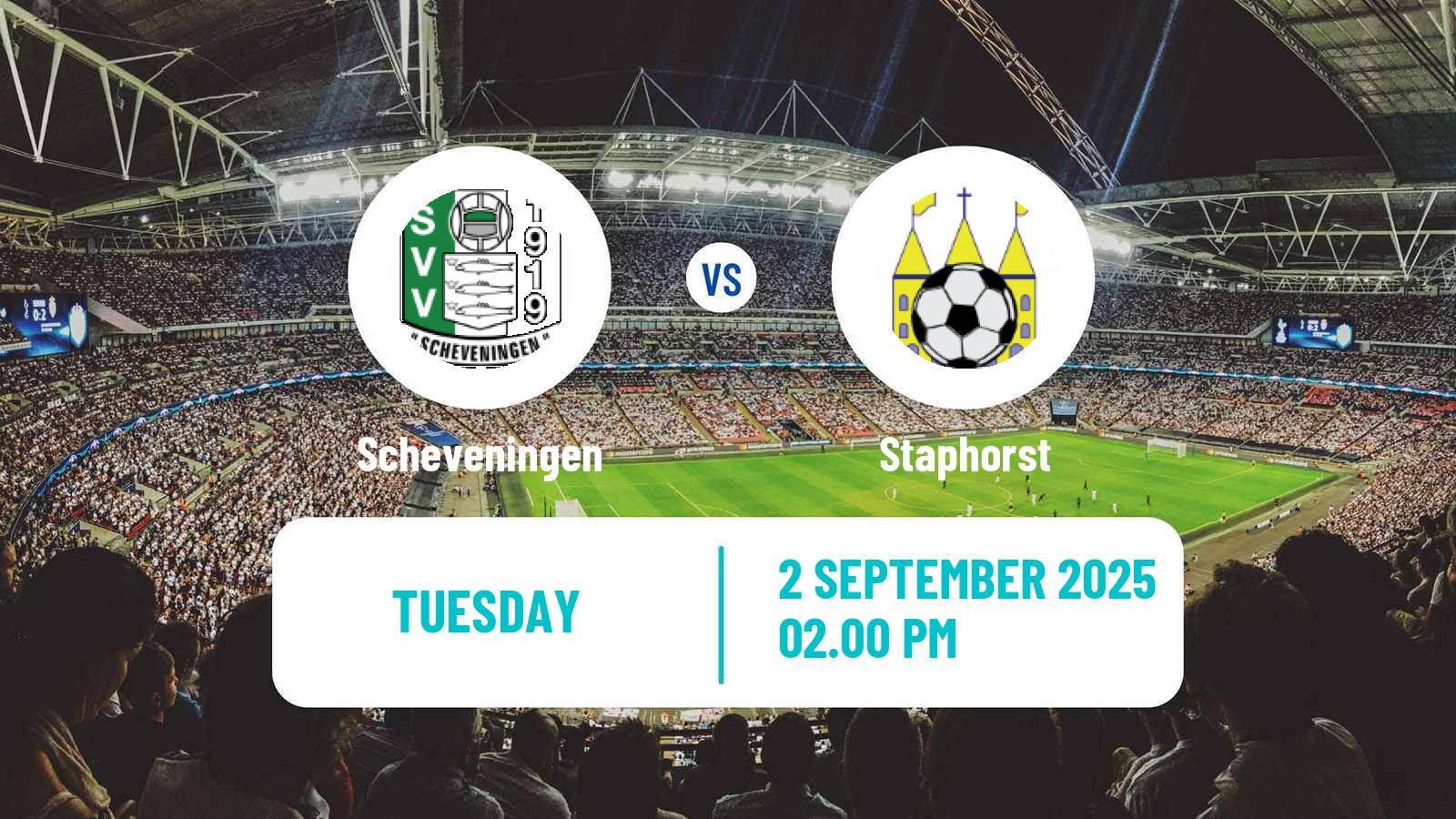 Football Dutch KNVB Beker Scheveningen - Staphorst