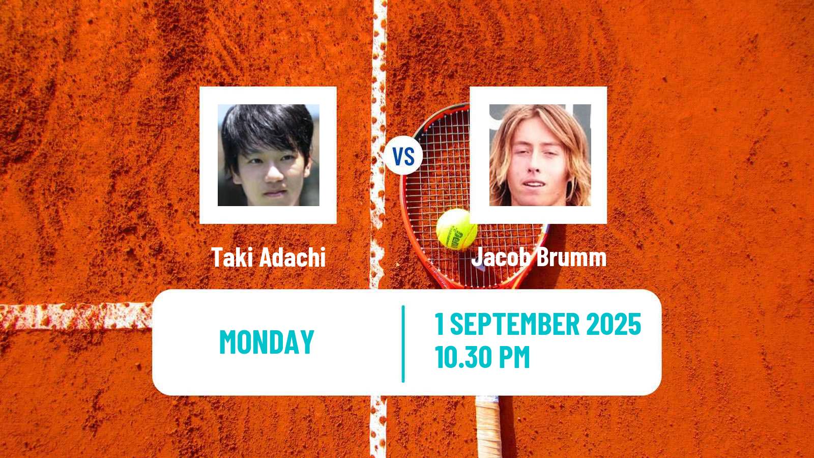 Tennis ITF M25 Sapporo Men Taki Adachi - Jacob Brumm