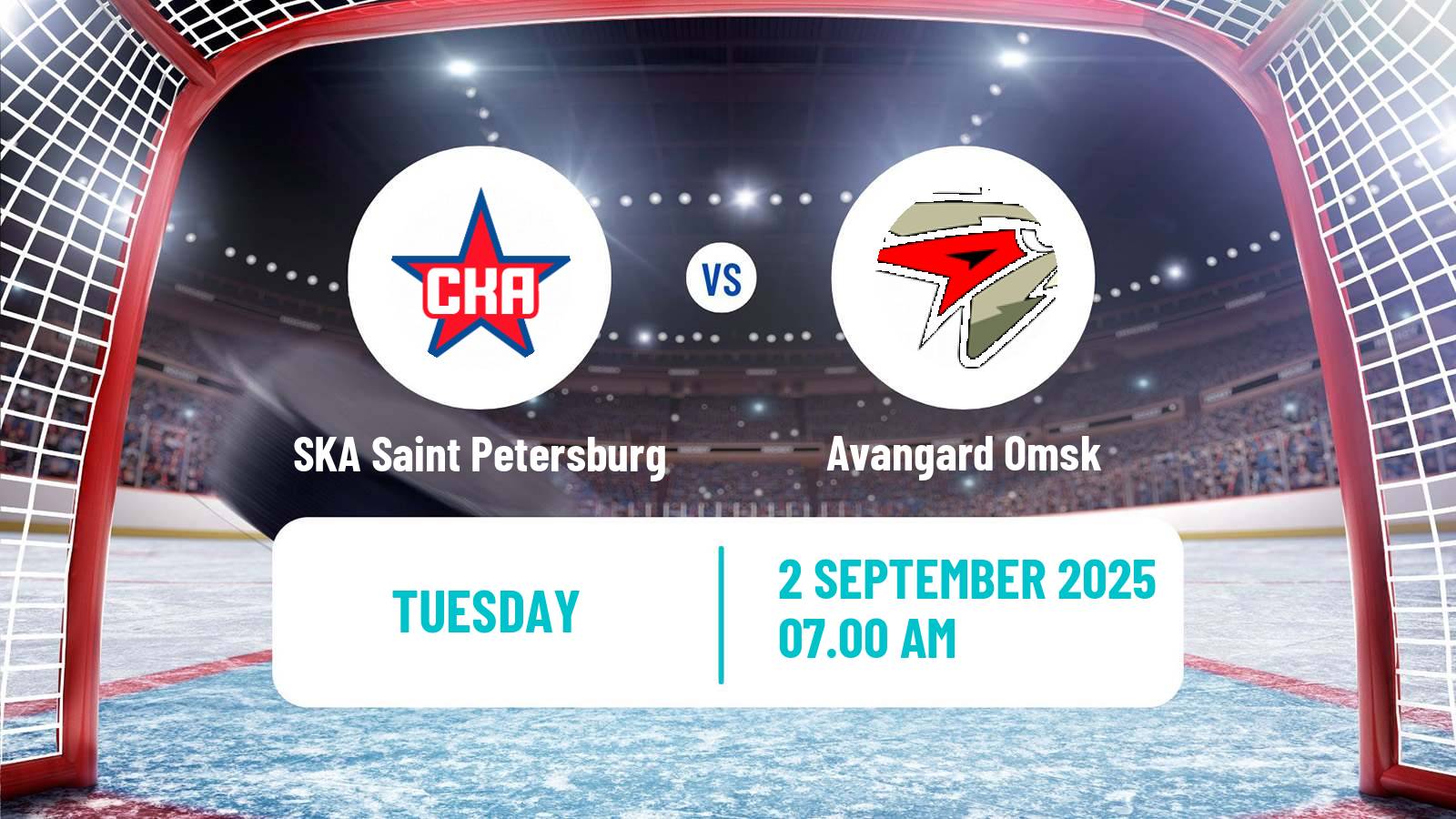 Hockey Club Friendly Ice Hockey SKA Saint Petersburg - Avangard Omsk
