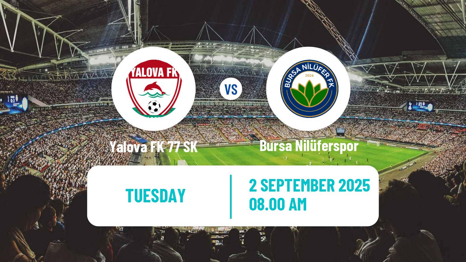 Football Turkish Cup Yalova FK 77 SK - Bursa Nilüferspor