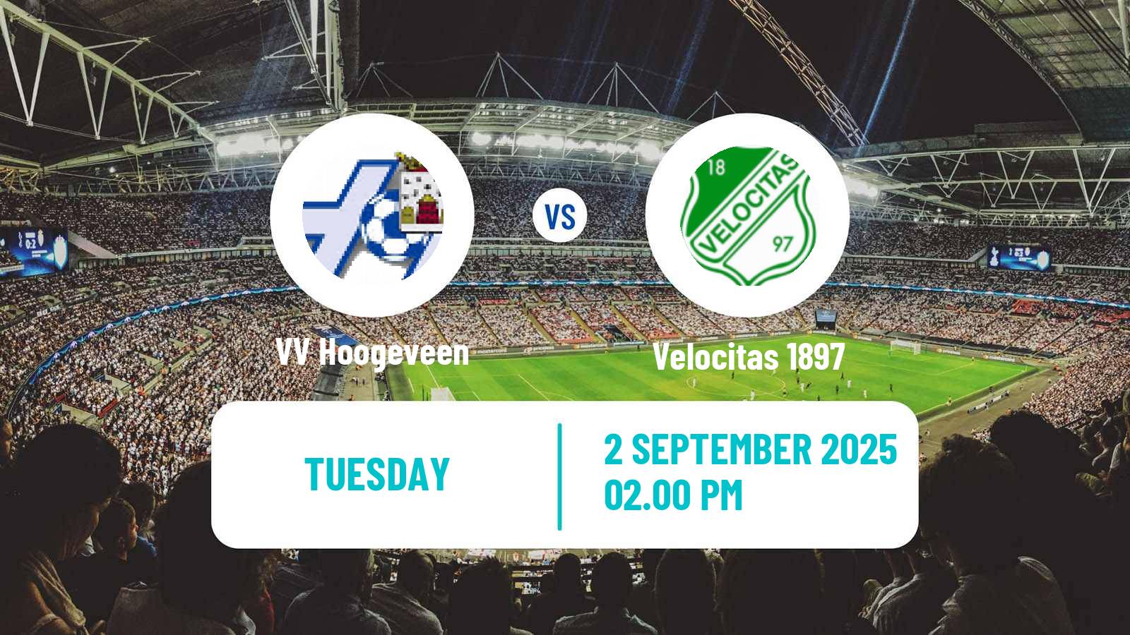 Football Dutch KNVB Beker Hoogeveen - Velocitas 1897