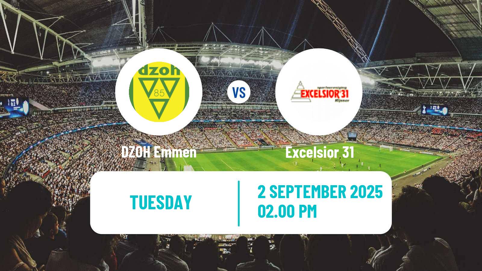 Football Dutch KNVB Beker DZOH Emmen - Excelsior 31