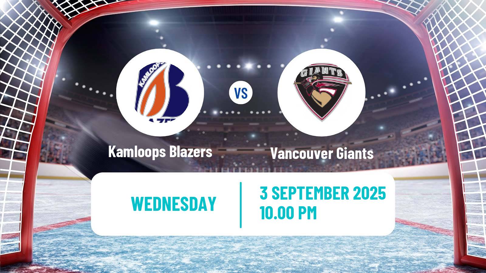 Hockey WHL Kamloops Blazers - Vancouver Giants