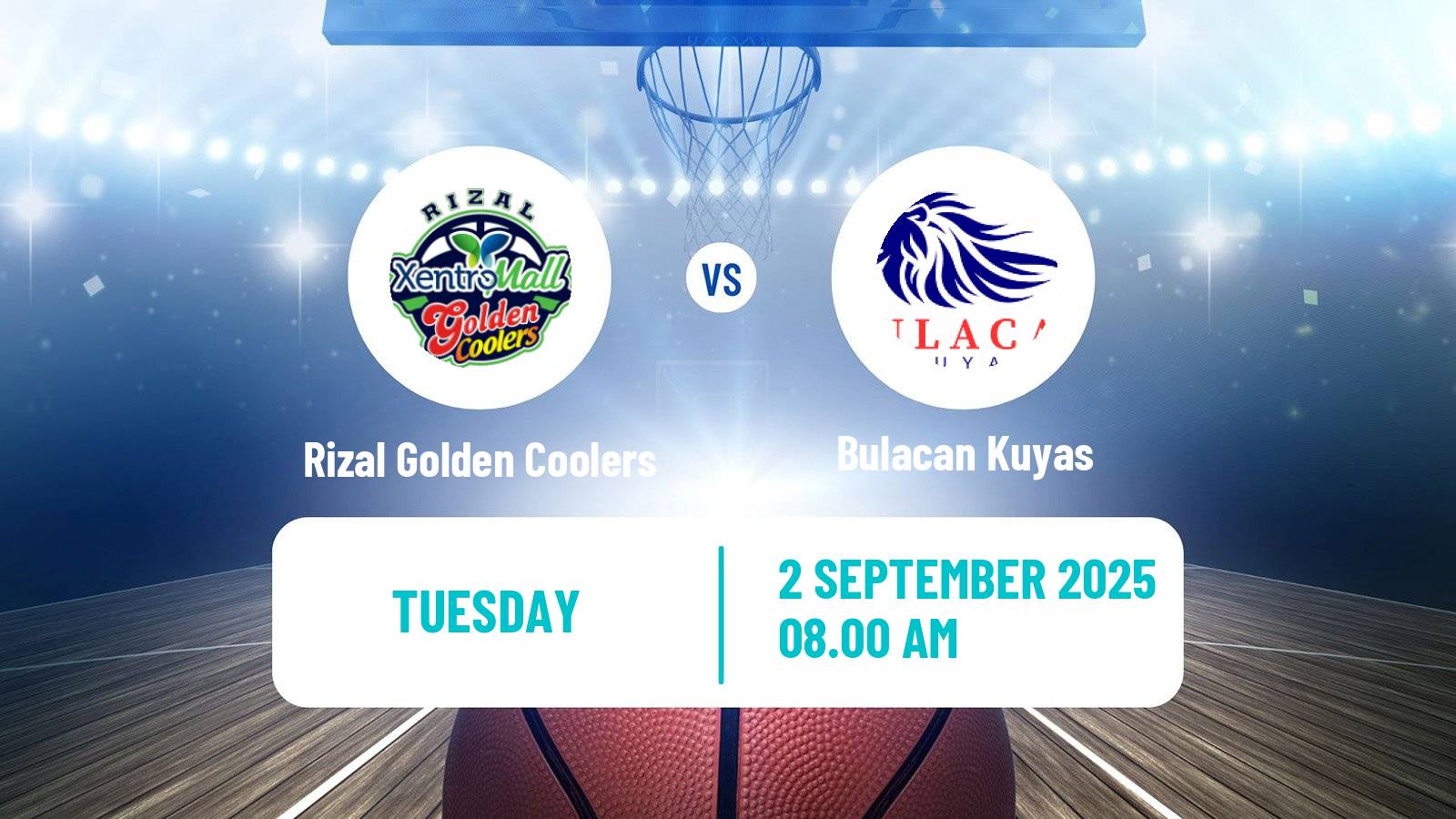 Basketball Philippines MBPL  Rizal Golden Coolers - Bulacan Kuyas