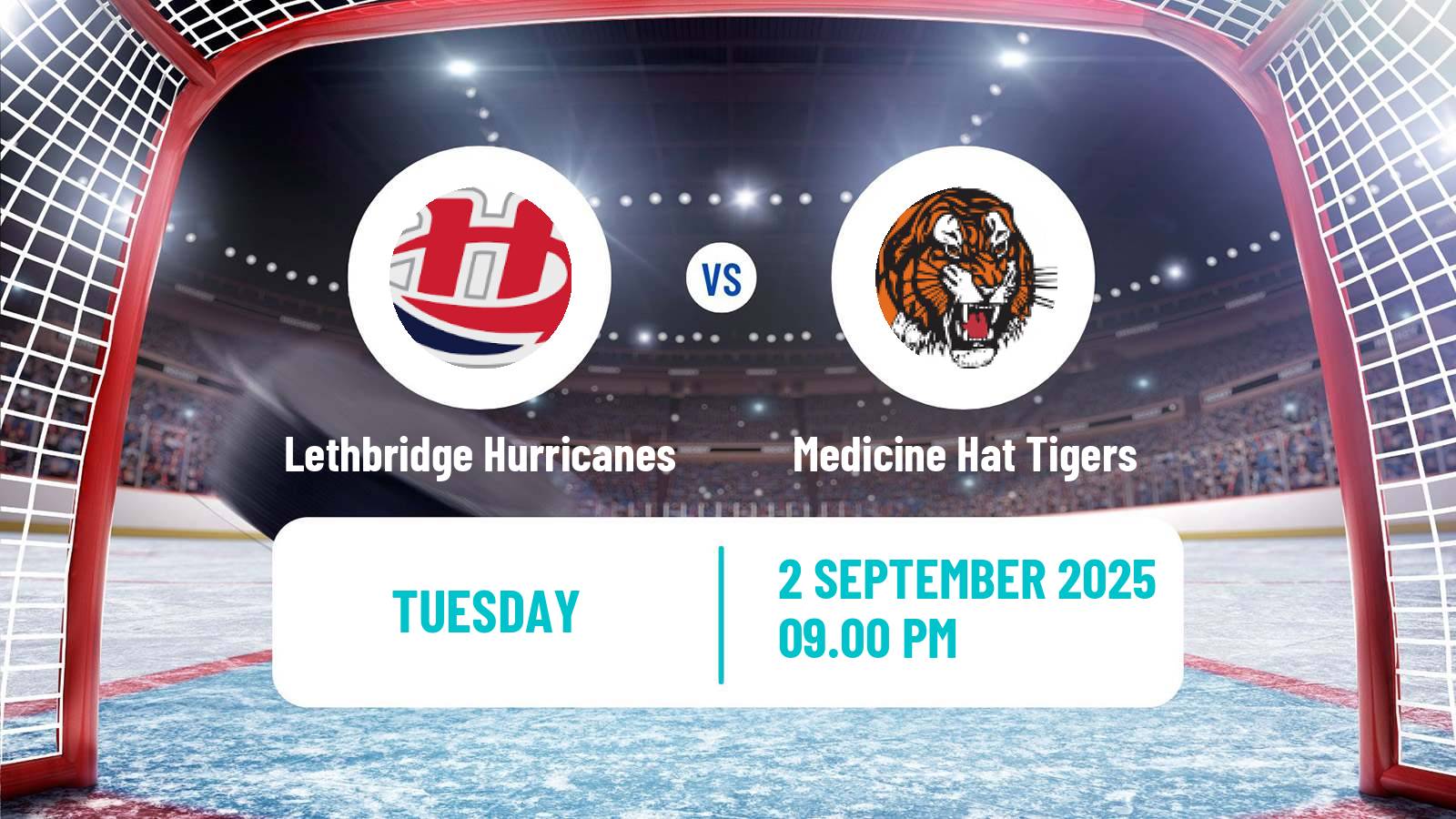 Hockey WHL Lethbridge Hurricanes - Medicine Hat Tigers