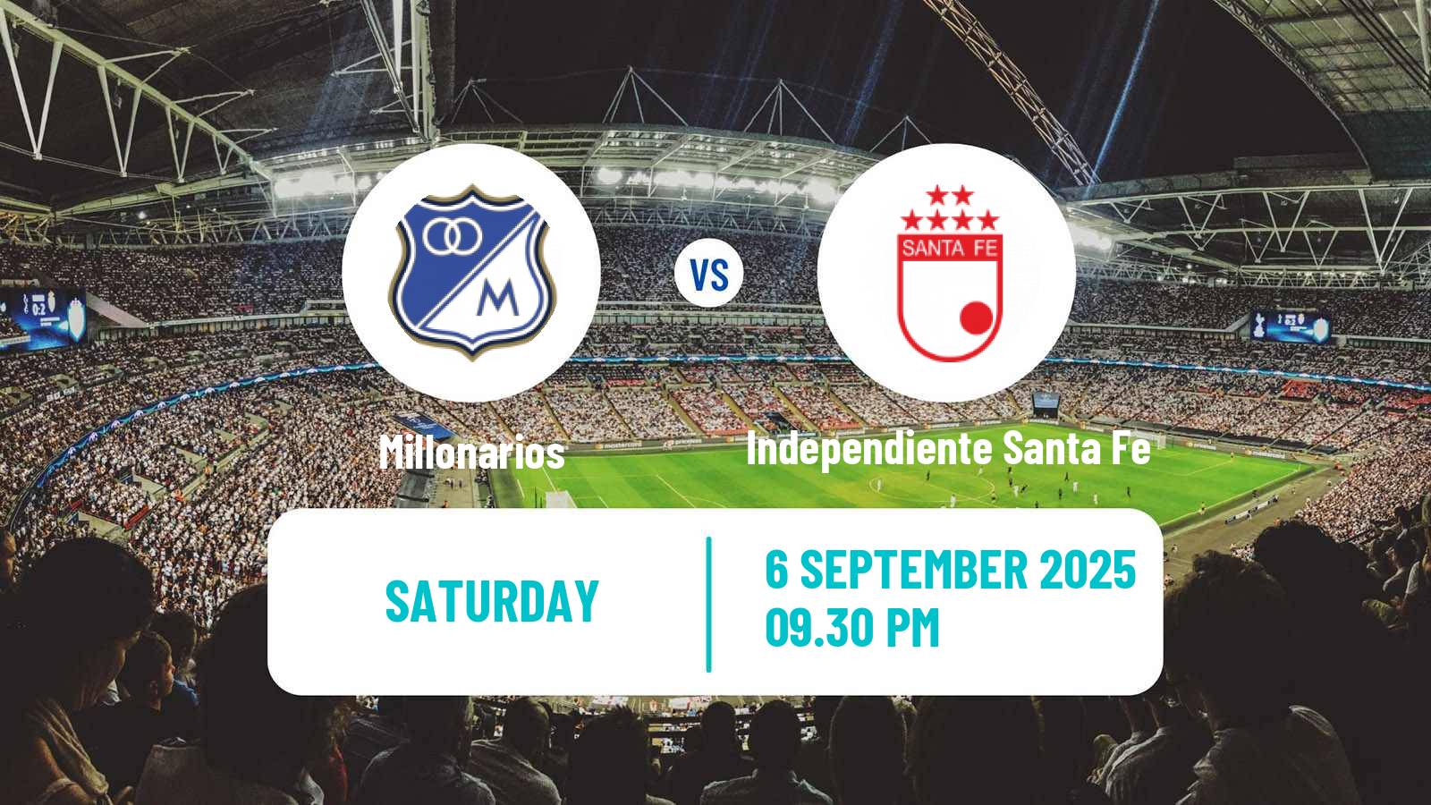 Football Colombian Primera A Millonarios - Independiente Santa Fe