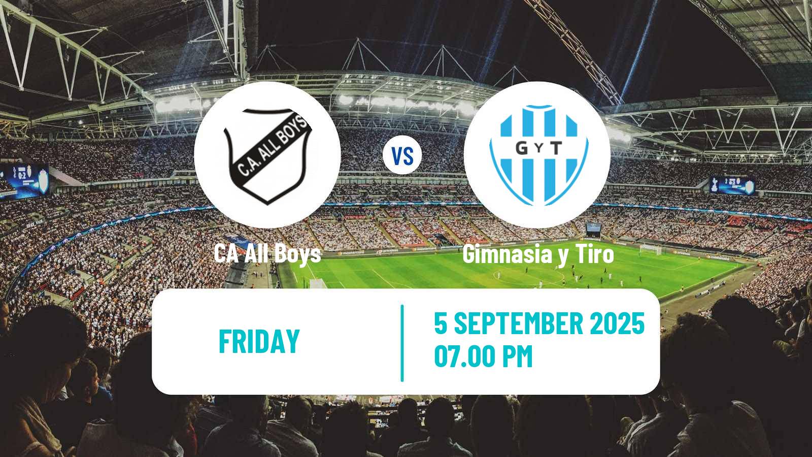 Football Argentinian Primera Nacional All Boys - Gimnasia y Tiro