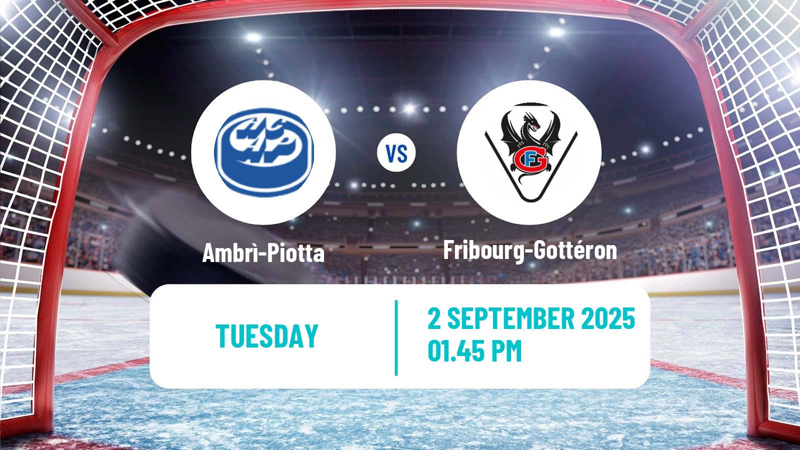 Hockey Club Friendly Ice Hockey Ambrì-Piotta - Fribourg-Gottéron