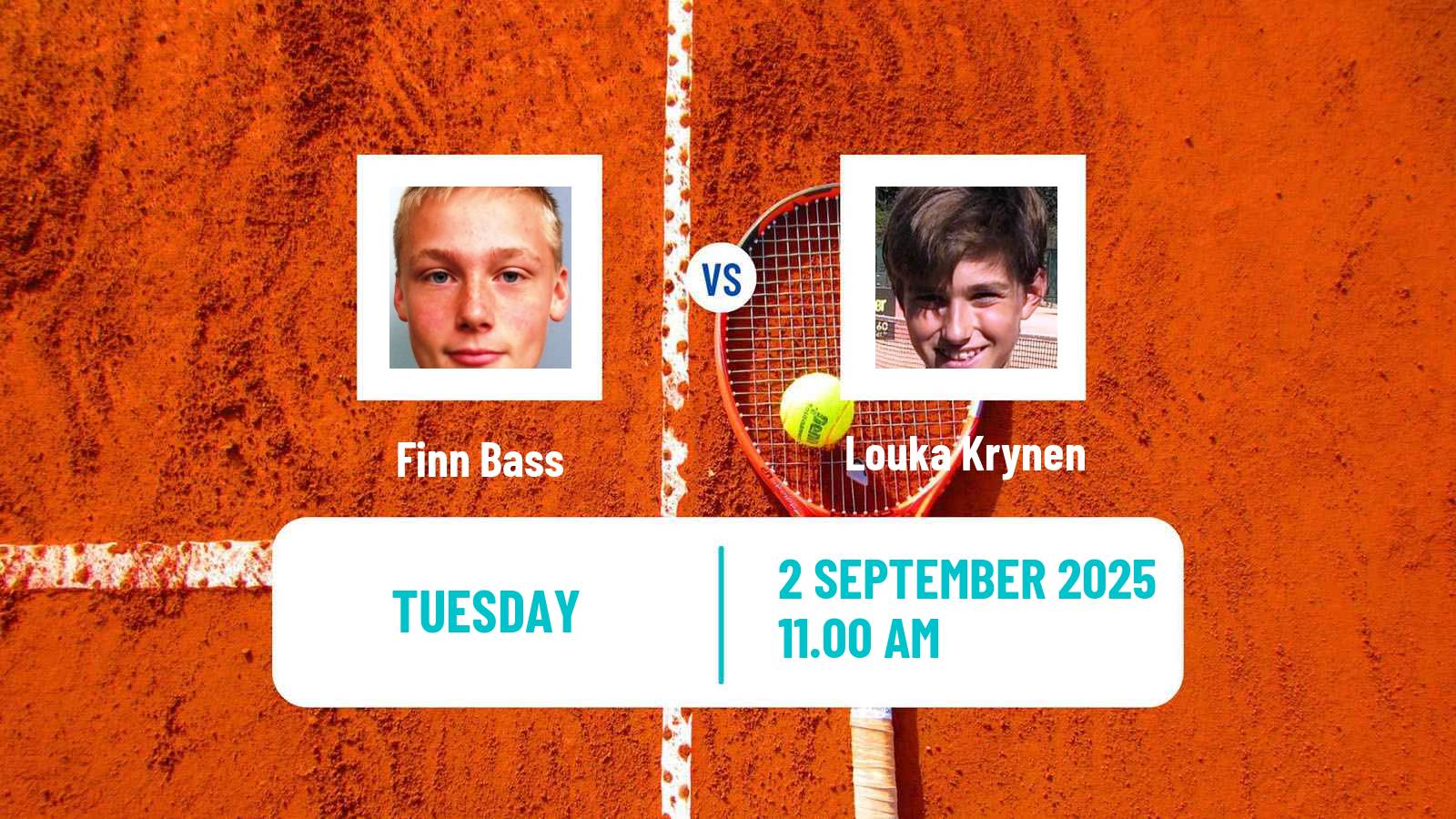 Tennis ITF M25 H Bagneres De Bigorre Men Finn Bass - Louka Krynen