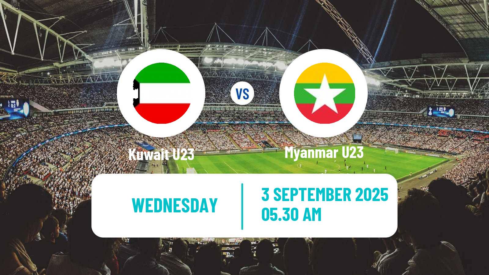 Football AFC Asian Cup U23 Kuwait U23 - Myanmar U23