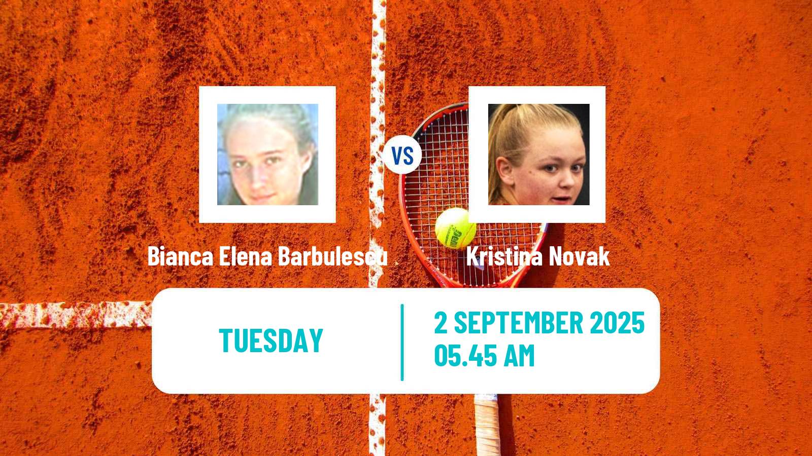 Tennis ITF W50 Slobozia Women Bianca Elena Barbulescu - Kristina Novak