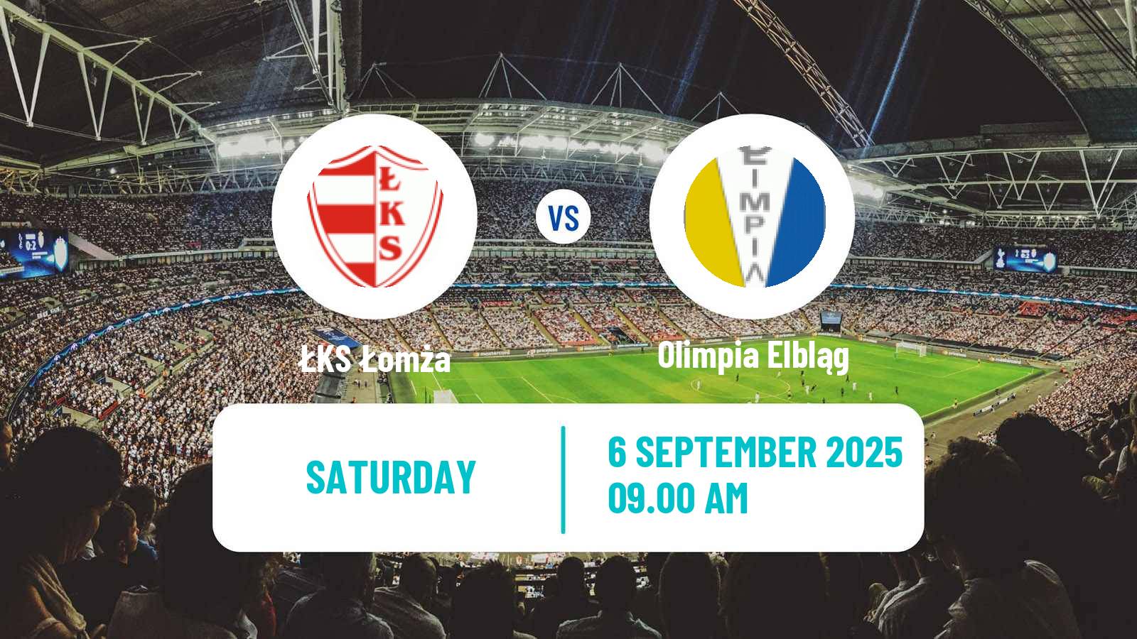 Football Polish Division 3 - Group I ŁKS Łomża - Olimpia Elbląg