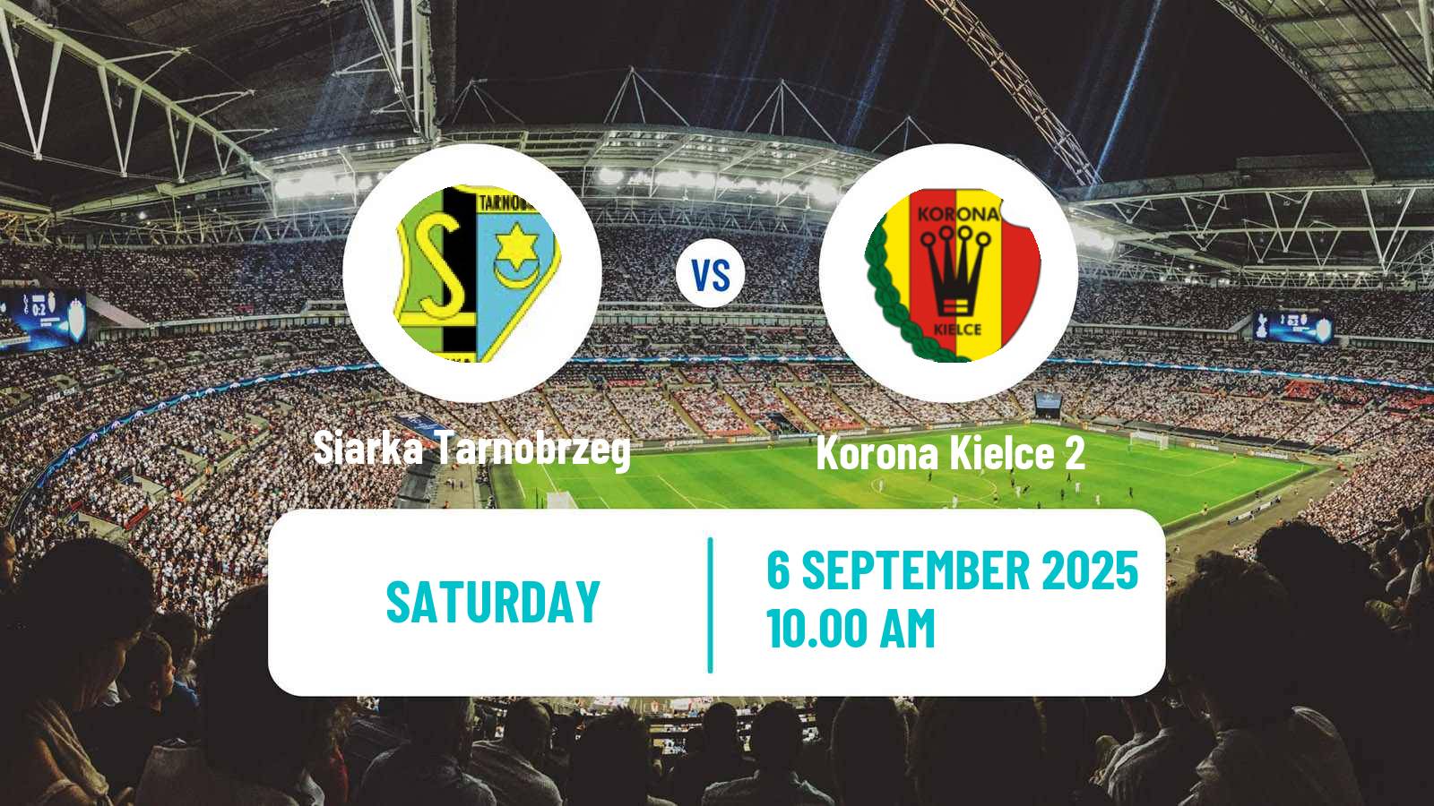 Football Polish Division 3 - Group IV Siarka Tarnobrzeg - Korona Kielce 2