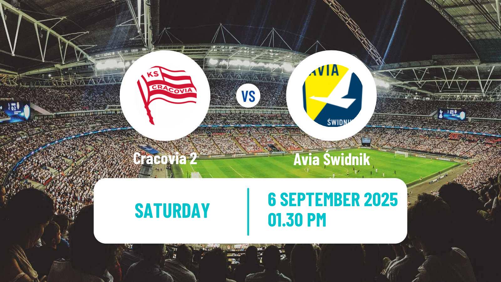 Football Polish Division 3 - Group IV Cracovia 2 - Avia Świdnik