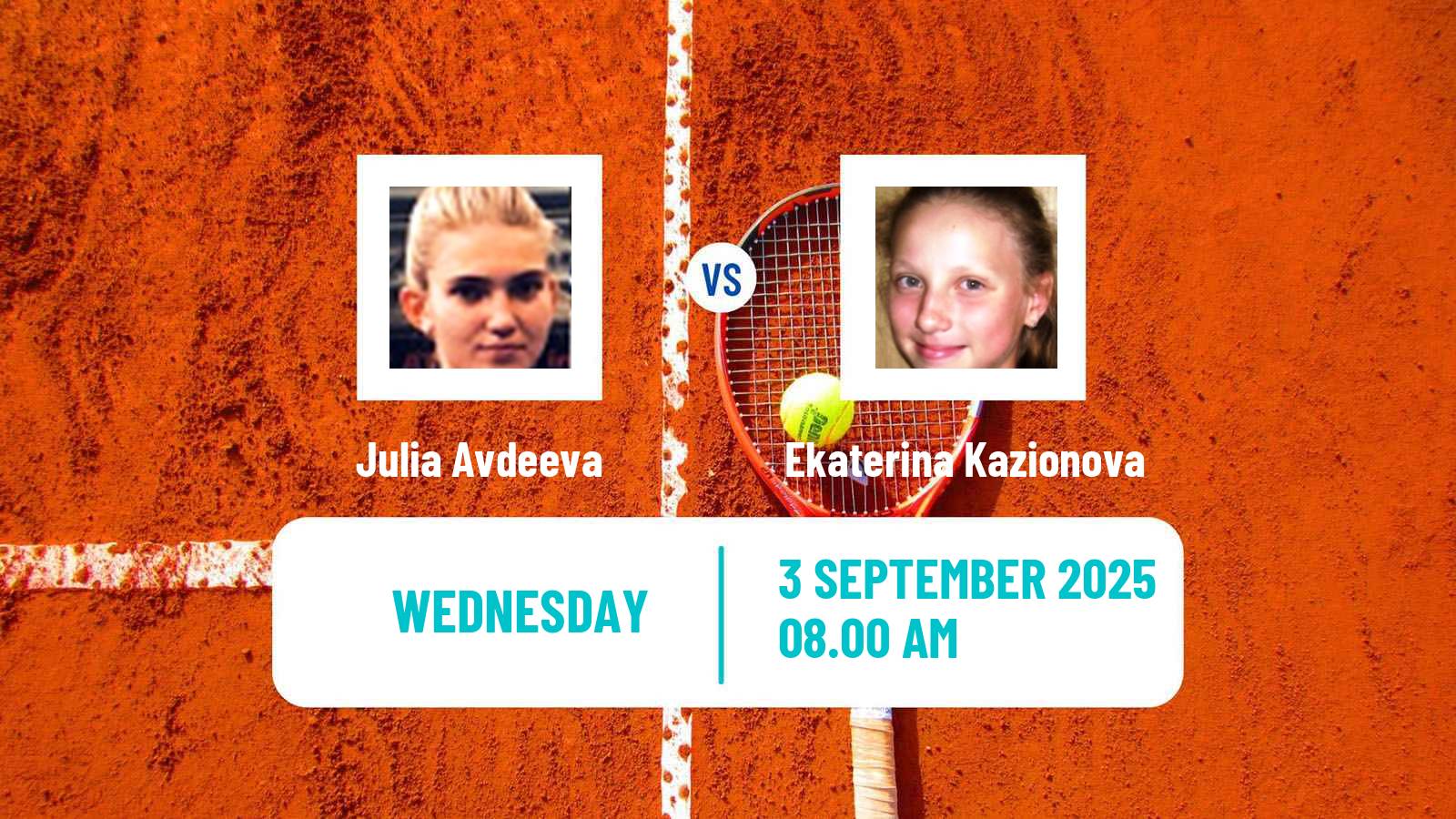 Tennis ITF W50 Saint Palais Sur Mer Women Julia Avdeeva - Ekaterina Kazionova