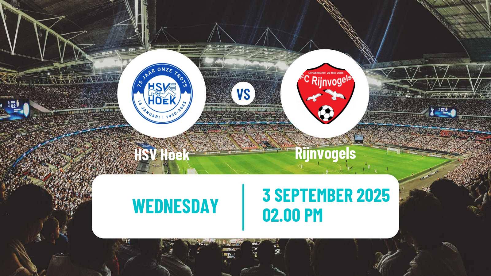 Football Dutch KNVB Beker HSV Hoek - Rijnvogels