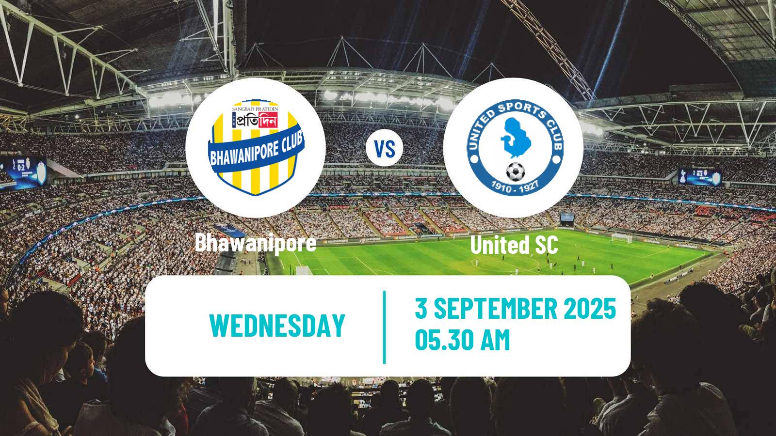 Football Calcutta Premier Division Bhawanipore - United SC