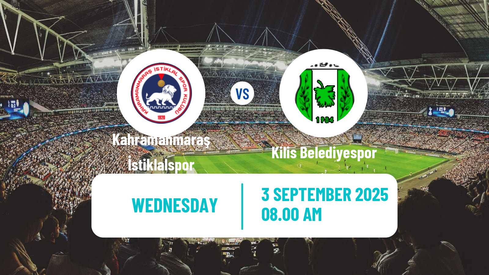 Football Turkish Cup Kahramanmaraş İstiklalspor - Kilis Belediyespor