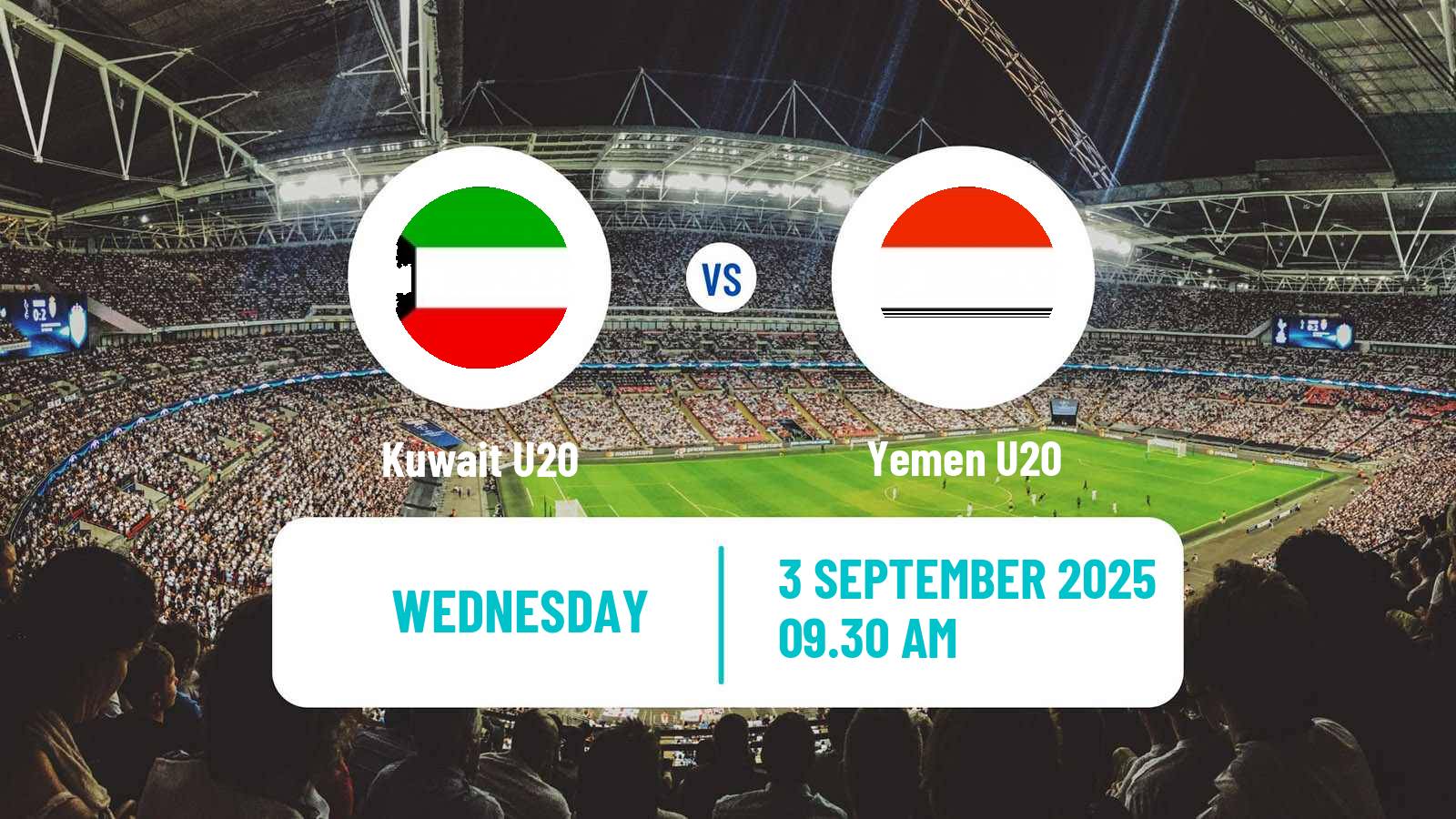 Football Friendly Kuwait U20 - Yemen U20