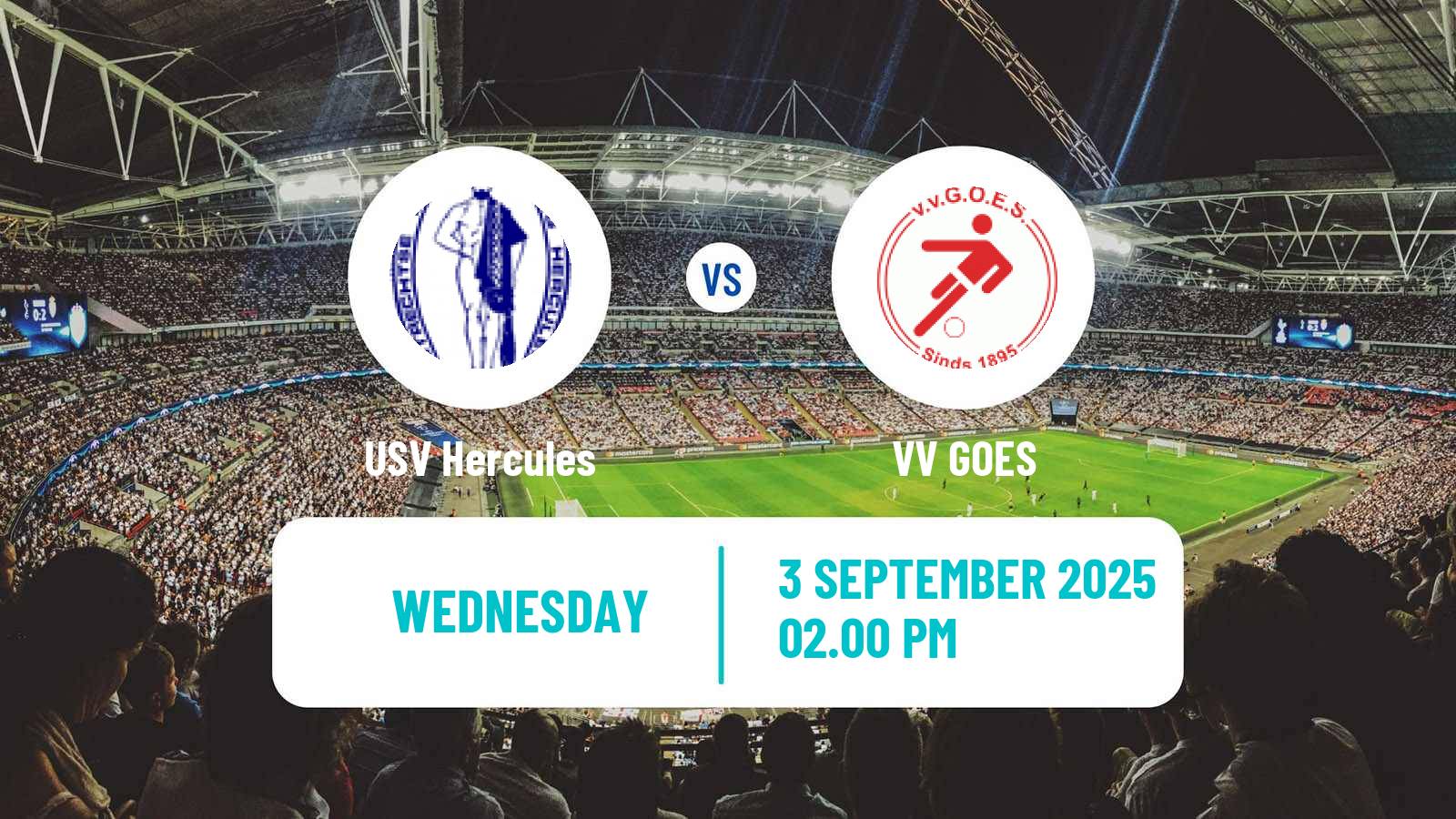 Football Dutch KNVB Beker USV Hercules - GOES