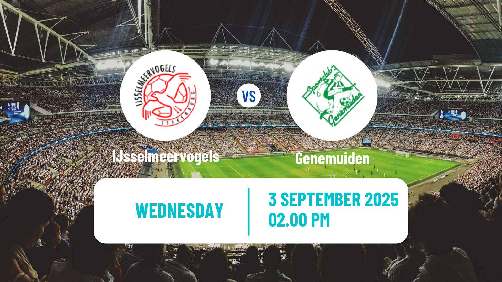 Football Dutch KNVB Beker IJsselmeervogels - Genemuiden
