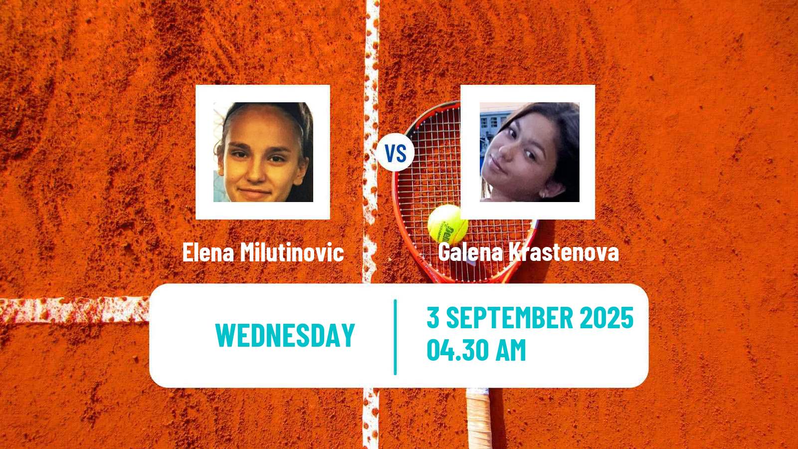 Tennis ITF W15 Kursumlijska Banja 14 Women Elena Milutinovic - Galena Krastenova