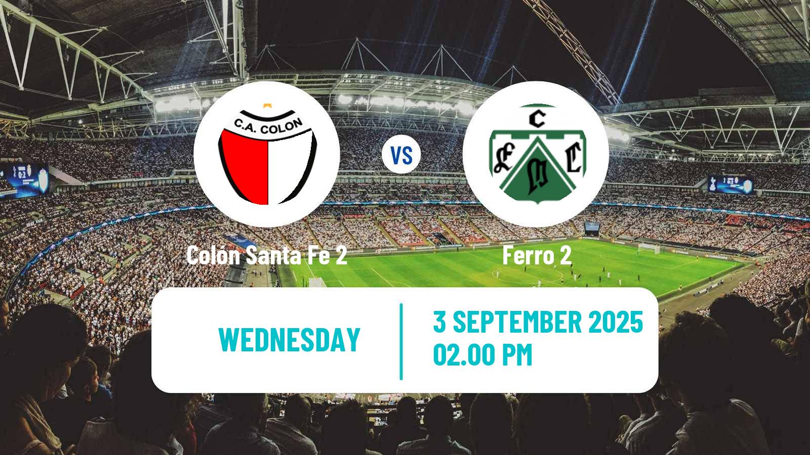 Football Argentinian Reserve League Colón Santa Fe 2 - Ferro 2