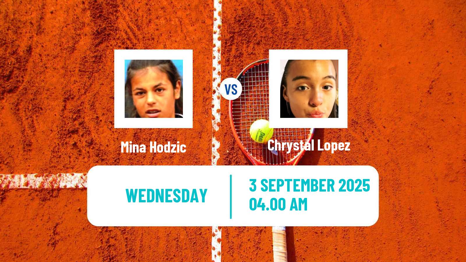 Tennis ITF W15 Haren Women Mina Hodzic - Chrystal Lopez