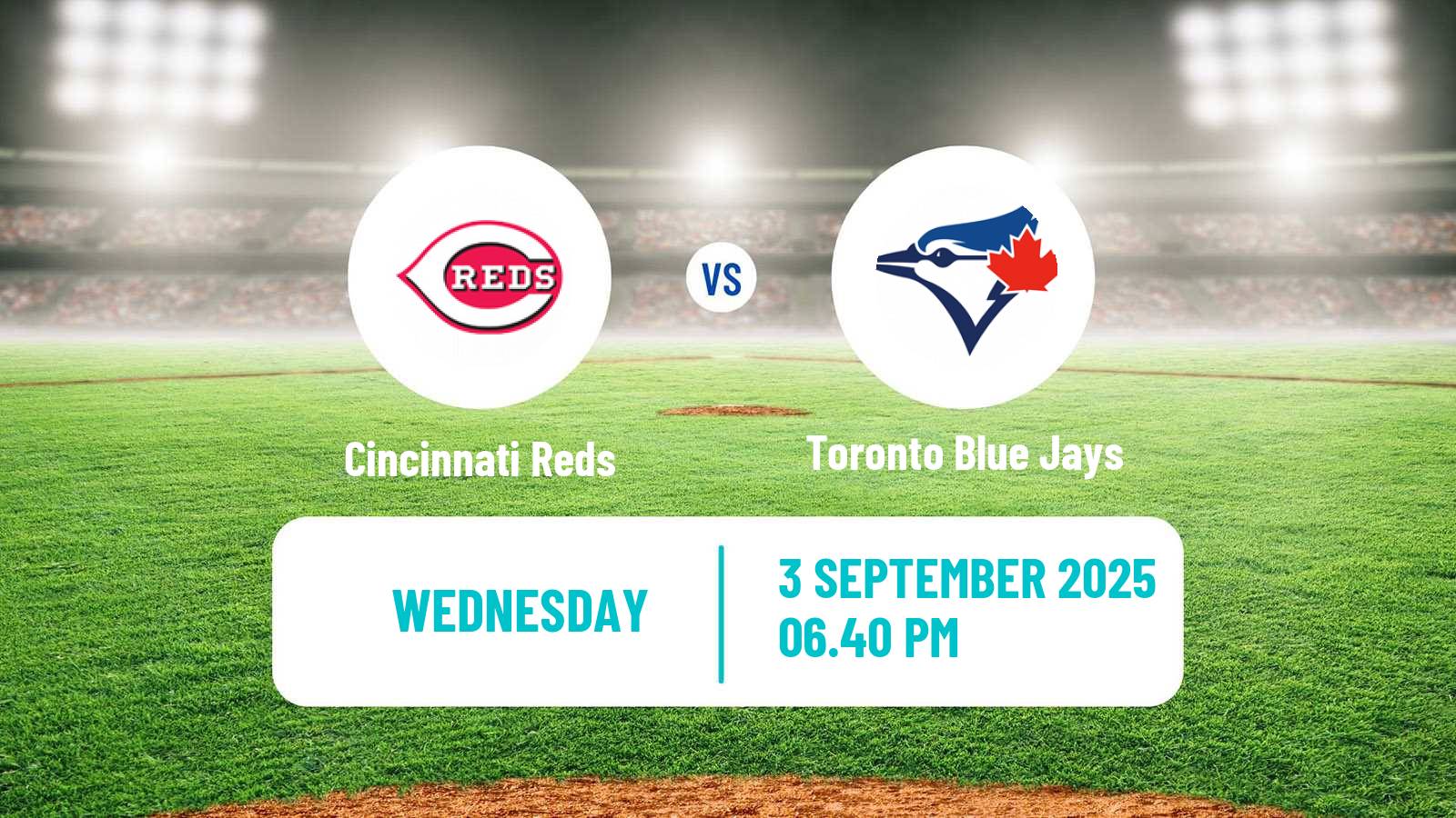 Baseball MLB Cincinnati Reds - Toronto Blue Jays