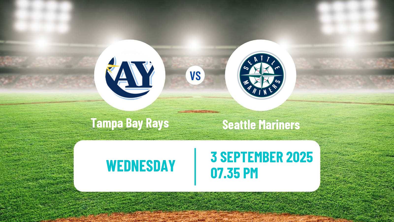 Baseball MLB Tampa Bay Rays - Seattle Mariners