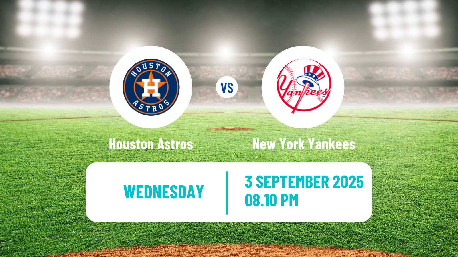 Baseball MLB Houston Astros - New York Yankees