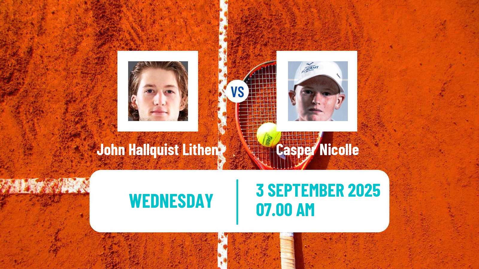 Tennis ITF M15 Monastir 33 Men John Hallquist Lithen - Casper Nicolle