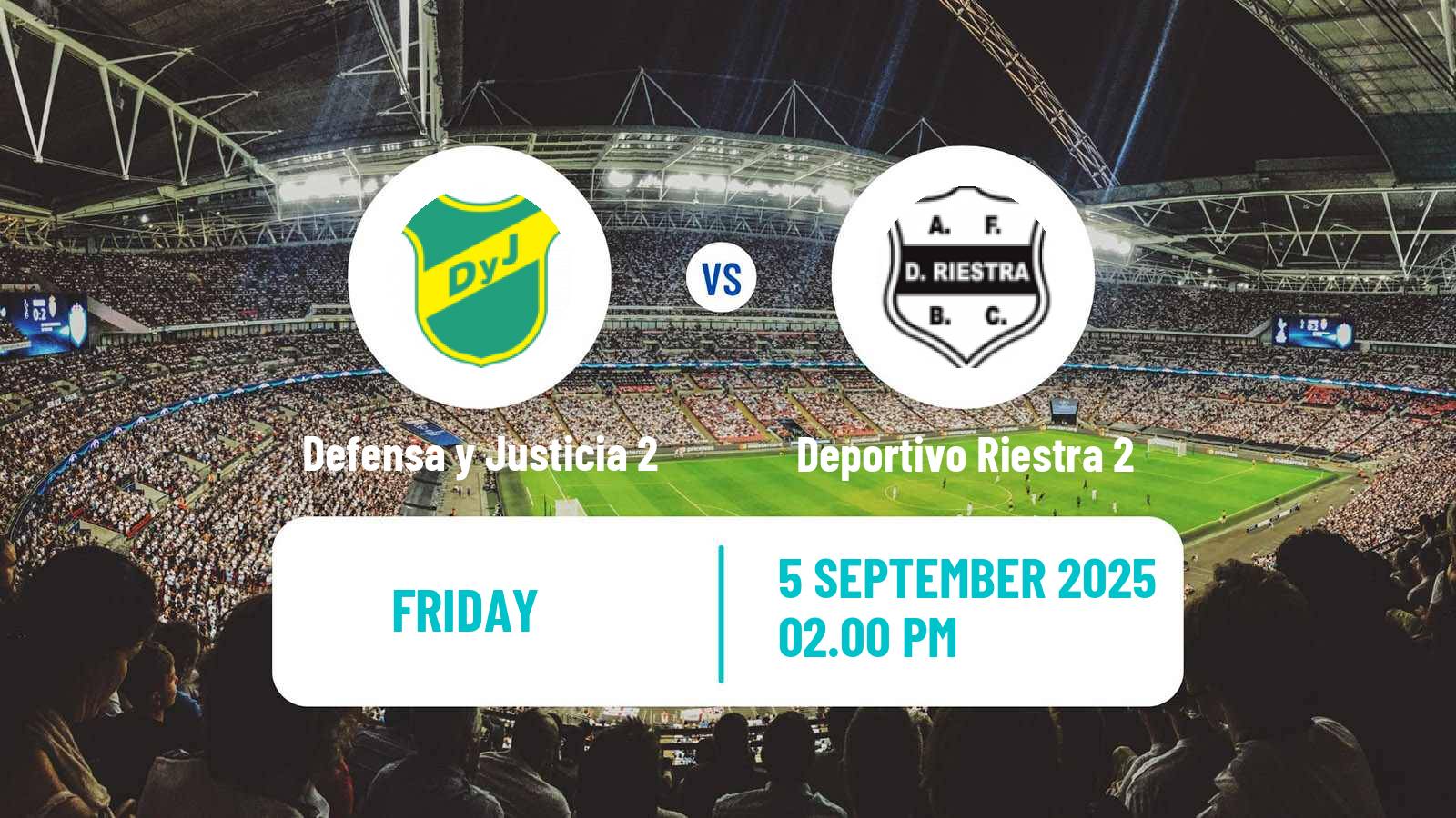 Football Argentinian Reserve League Defensa y Justicia 2 - Deportivo Riestra 2