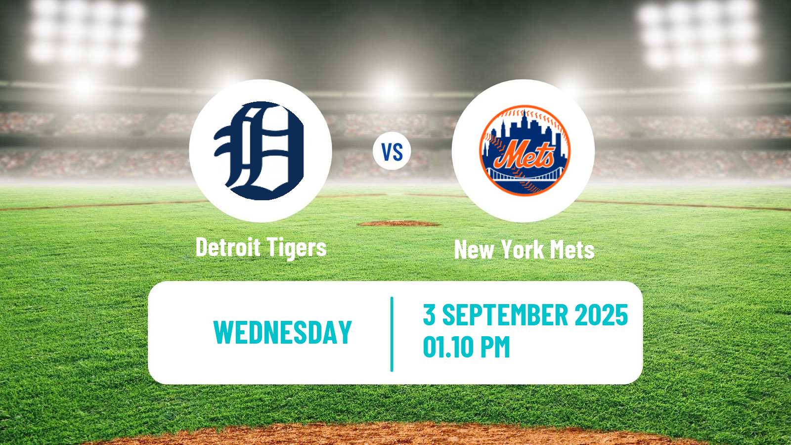 Baseball MLB Detroit Tigers - New York Mets