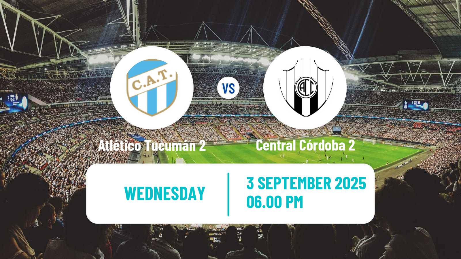 Football Argentinian Reserve League Atlético Tucumán 2 - Central Córdoba 2