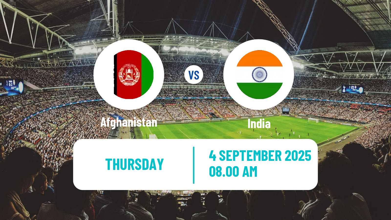 Football CAFA Nations Cup Afghanistan - India