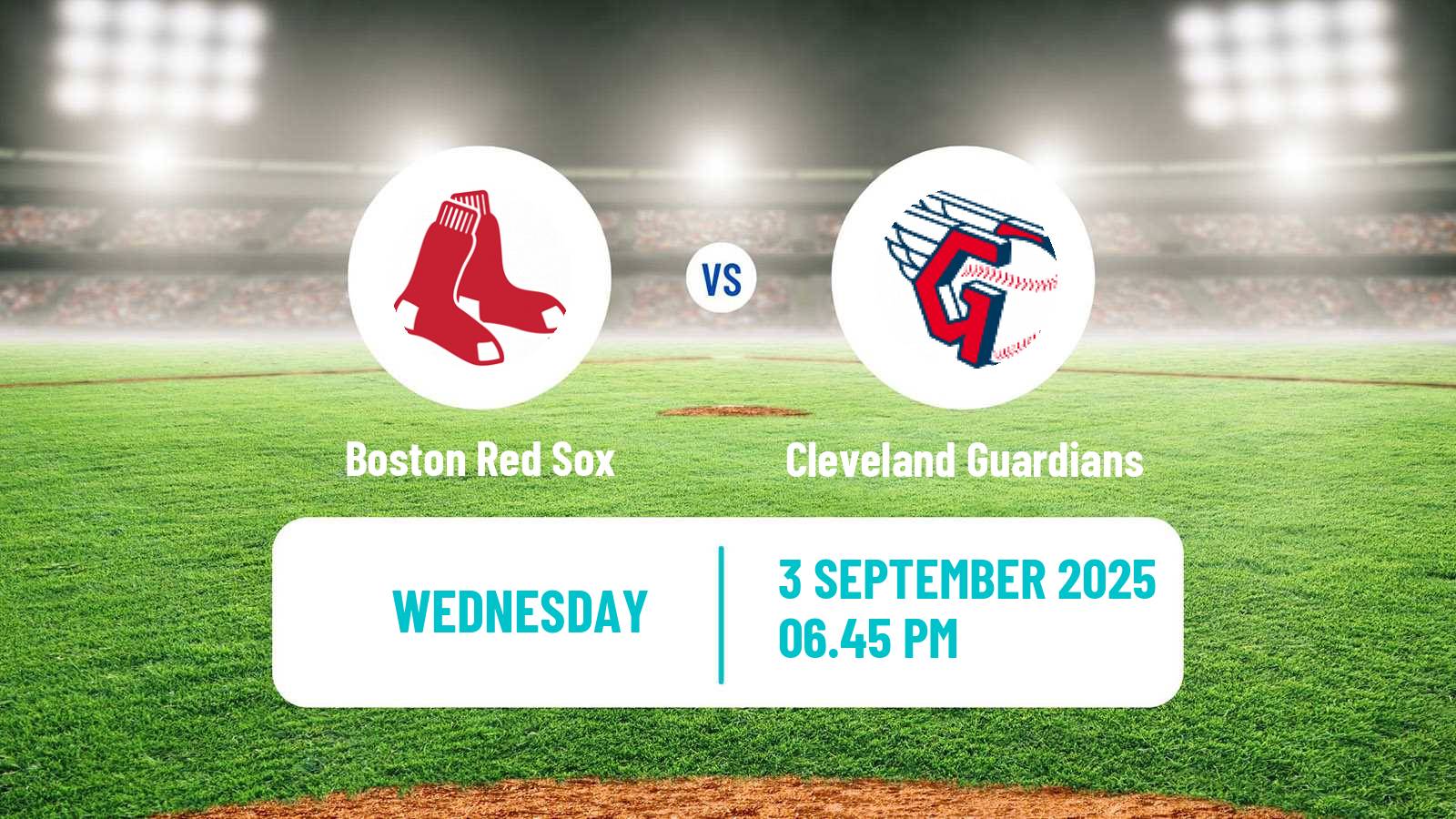 Baseball MLB Boston Red Sox - Cleveland Guardians