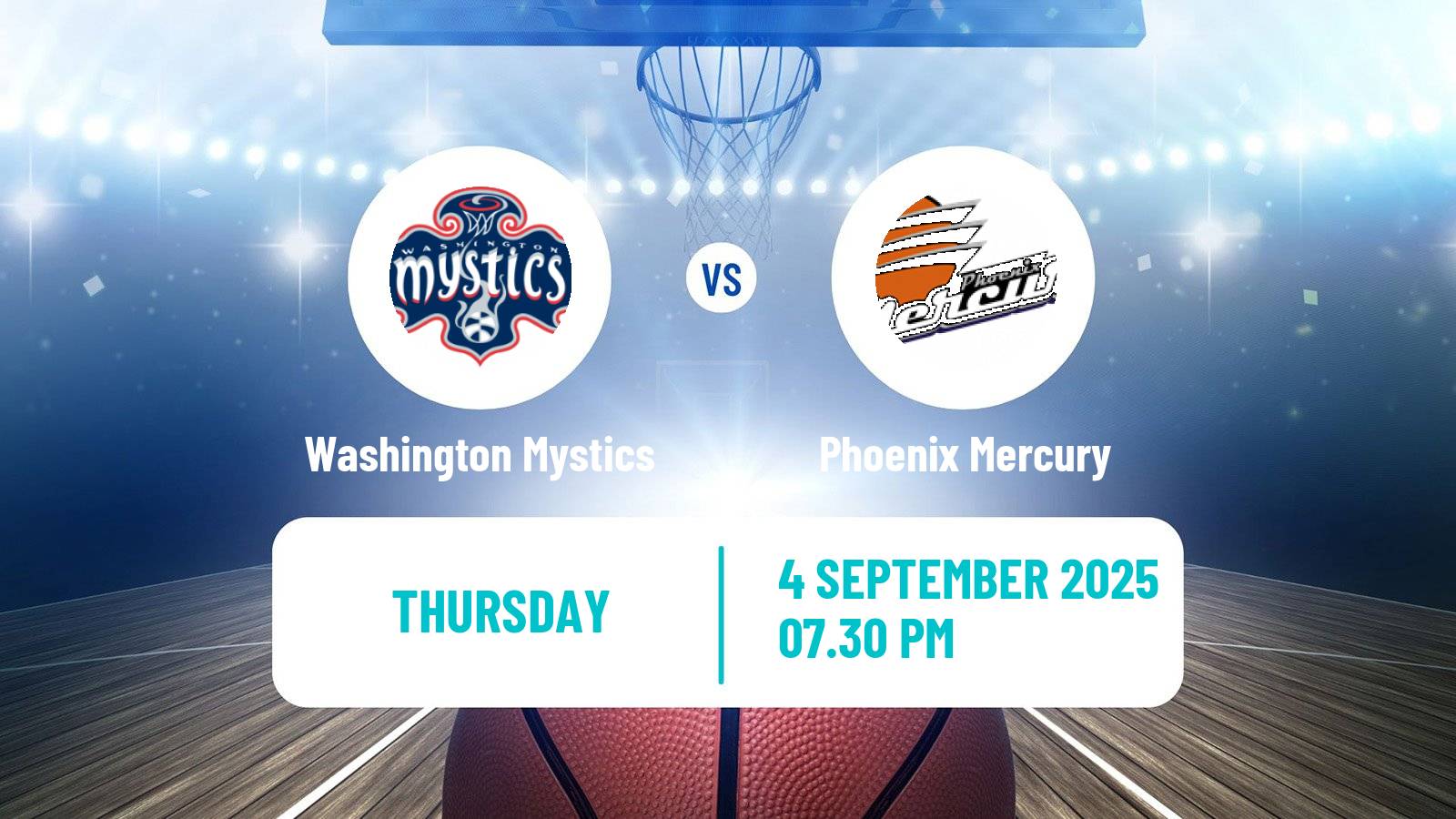 Basketball WNBA Washington Mystics - Phoenix Mercury